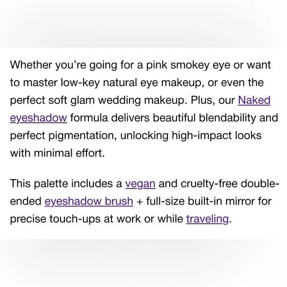 Urban Decay NAKED3 Soft Pink Eyeshadow Palette(Retail$59) - Picture 5 of 12